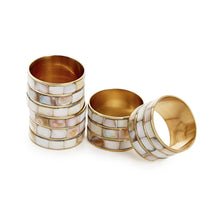 Load image into Gallery viewer, Mother of Pearl Napkin Rings - Set of 4