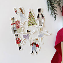Load image into Gallery viewer, Watercolor style nutcracker stickers