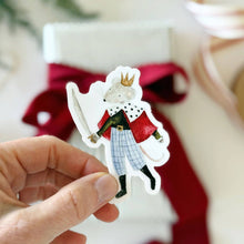 Load image into Gallery viewer, hand holding a watercolor style Mouse King Sticker