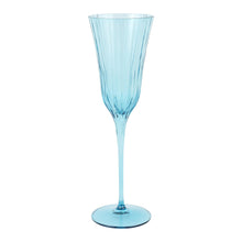Load image into Gallery viewer, Vietri Natalia Teal Champagne Glass