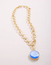 Load image into Gallery viewer, Spartina 449 Naia Chunky Necklace 20" Optic Blue