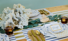 Load image into Gallery viewer, Hester & Cook Navy Stripe Placemat - Pad of 18 Sheets