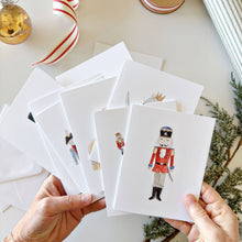 Load image into Gallery viewer, hand holding Nutcracker Assorted Notecard Set