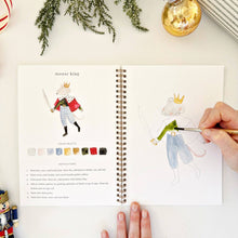 Load image into Gallery viewer, person painting the mouse king in the Nutcracker Watercolor Workbook