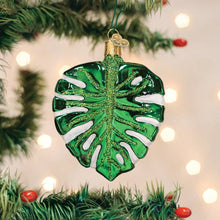 Load image into Gallery viewer, Old World Christmas Monstera Leaf Ornament