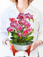 Load image into Gallery viewer, FreshCut Paper Orchid Oasis Pop-Up Greeting Card