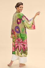 Load image into Gallery viewer, Powder Oversized Botanicals Kimono Gown Slate