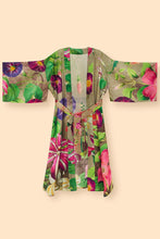 Load image into Gallery viewer, Powder Oversized Botanicals Kimono Gown Slate