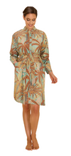 Load image into Gallery viewer, Powder Oversized Shirt Dress - Patterned Palms