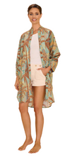 Load image into Gallery viewer, Powder Oversized Shirt Dress - Patterned Palms