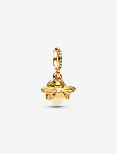 Load image into Gallery viewer, PANDORA Glow-in-the-dark Firefly Dangle Charm - 14k Gold
