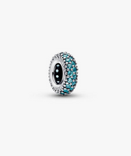Load image into Gallery viewer, PANDORA Ice Blue Stone Spacer Charm
