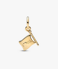 Load image into Gallery viewer, PANDORA USA Flag Dangle Charm - 14k Gold Plated