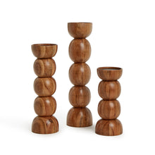Load image into Gallery viewer, Spheres Hand-Crafted Pillar Candleholder in three sizes