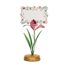Load image into Gallery viewer, Juliska Sofia Place Card on a floral card holder