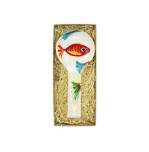 Load image into Gallery viewer, Spoon Rest painted with colorful fish in a gift box