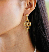 Load image into Gallery viewer, Capucine de Wulf Pathway Post Drop Earrings - Gold