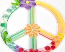Load image into Gallery viewer, Peace Sign Quilling Card