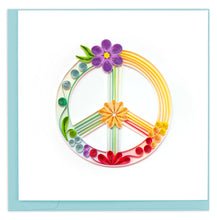 Load image into Gallery viewer, Peace Sign Quilling Card