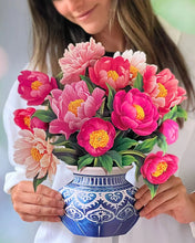 Load image into Gallery viewer, FreshCut Paper Peony Paradise Pop-Up Greeting Card