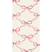 Load image into Gallery viewer, Hester & Cook Pink Bow Lattice Paper Napkins