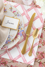 Load image into Gallery viewer, Hester & Cook Pink Lattice Placemats - Pad of 18 Sheets