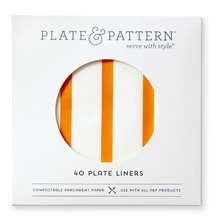 Load image into Gallery viewer, Plate & Pattern Go Team Orange Preformed Plate Liners