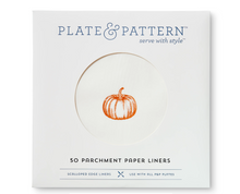 Load image into Gallery viewer, Plate & Pattern Pumpkin Spice Plate Liners