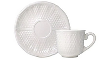 Load image into Gallery viewer, Pont Aux Choux Tea Cup - White - FINAL SALE