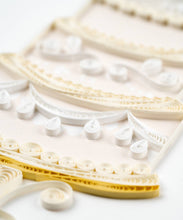 Load image into Gallery viewer, white cream quilled paper