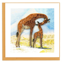 Load image into Gallery viewer, Quilled Giraffe Everyday Greeting Card