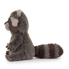 Load image into Gallery viewer, Jellycat Trixiwoo Raccoon plush side view
