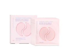 Load image into Gallery viewer, Serve Chilled Rose Hydrating Eye Gels 5 Packs and the box