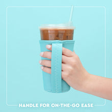 Load image into Gallery viewer, Swig Flourish Iced Cup Coolie - Medium showing handle