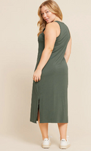 Load image into Gallery viewer, Boody Racerback Dress - Moss - FINAL SALE