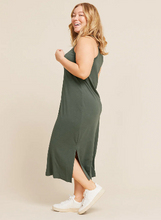 Load image into Gallery viewer, Boody Racerback Dress - Moss - FINAL SALE