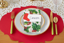 Load image into Gallery viewer, Hester & Cook Red French Frame Placemats