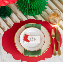 Load image into Gallery viewer, Hester & Cook Red French Frame Placemats