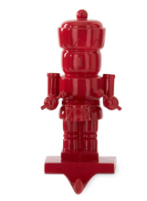 Load image into Gallery viewer, Red Resin Nutcracker Stocking Holders