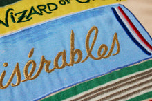 Load image into Gallery viewer, close up of embroidered book title