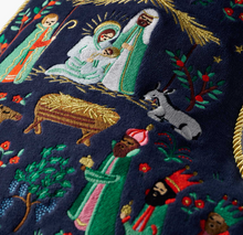 Load image into Gallery viewer, Rifle Paper Nativity Embroidered Stocking