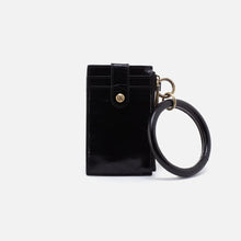 Load image into Gallery viewer, HOBO Ring Credit Card Wristlet in Polished Leather