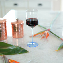 Load image into Gallery viewer, Rio Wine Glass filled with red wine