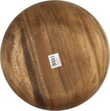 Load image into Gallery viewer, Bottom of the Round Acacia Wood Calabash Salad Bowl