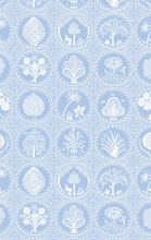 Load image into Gallery viewer, Gretchen Scott Designs Ruffleneck Tunic - Circle of Love - Periwinkle/White