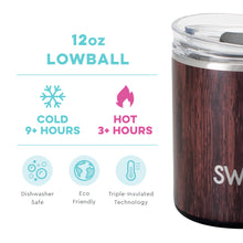 Load image into Gallery viewer, details about the Swig Bourbon Barrel Lowball Tumbler - 12oz