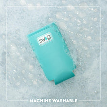Load image into Gallery viewer, Skinny Can Cooler in soap suds text reads machine washable
