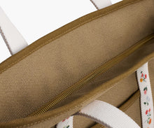 Load image into Gallery viewer, Zipper of the Rifle Paper Ditsy Dahlia Canvas Carry All