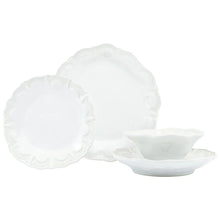 Load image into Gallery viewer, Vietri Incanto Stone 4 piece Place Setting - White