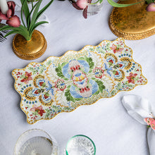 Load image into Gallery viewer, Juliska Sofia 16" Rectangular Platter - Multi on a set table